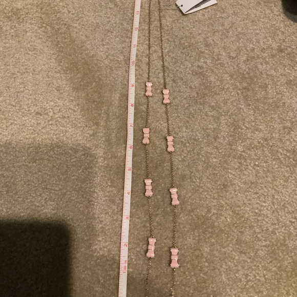 Kate Spade Pink Bow Necklace NWT - Picture 2 of 4